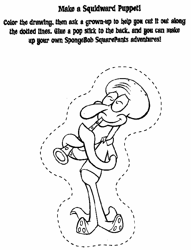 Plansa de colorat cu Spongebob 85 103